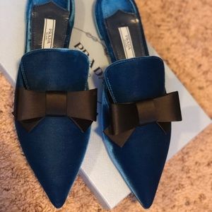 Prada velvet mules-brand new